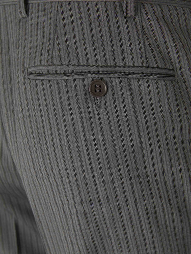 Canali Hombre Barcelona Pantalones Rayas Lana color Gris Antracita sku 321-000348 01 - Foto 4