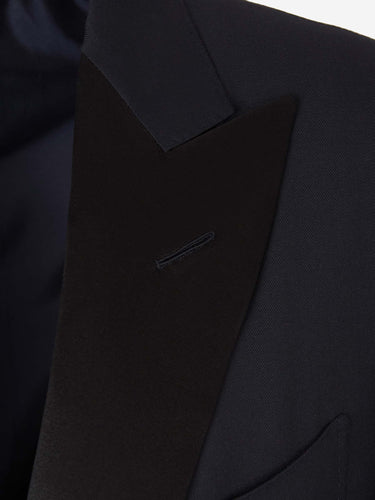 Tom Ford Hombre Barcelona Smoking de Lana color Azul Noche sku 331-000075 01 - Foto 7