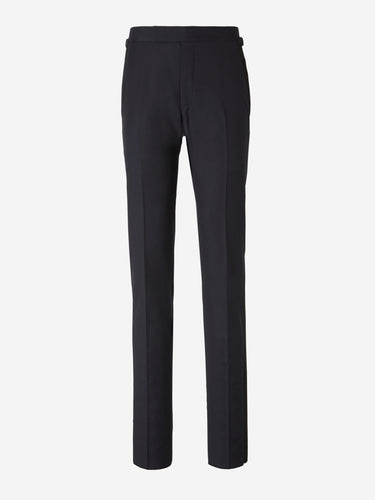 Tom Ford Hombre Barcelona Smoking de Lana color Azul Noche sku 331-000075 01 - Foto 3