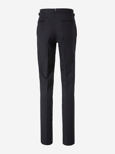 Tom Ford Hombre Barcelona Smoking de Lana color Azul Noche sku 331-000075 01 - Foto 4