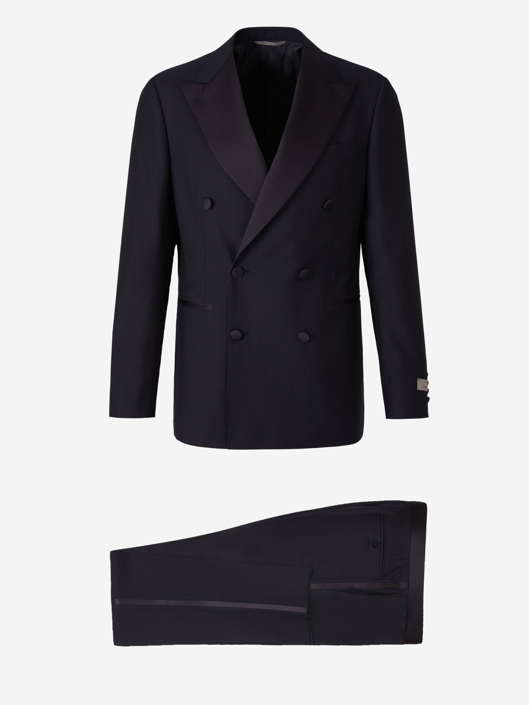 Canali Hombre Barcelona Smoking Capri Lana color Azul Marino sku 331-000117 01 - Foto 1
