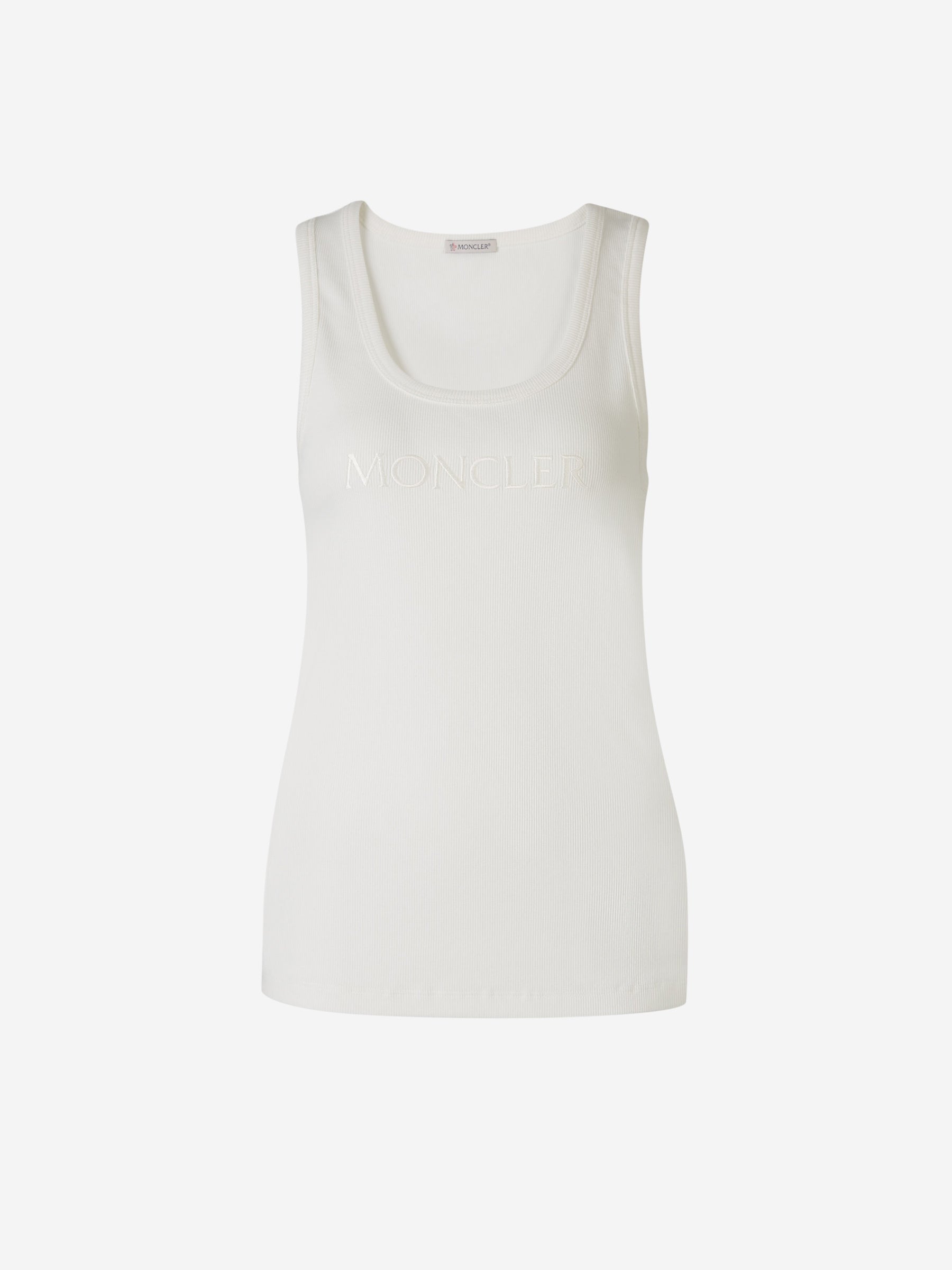 Moncler Camiseta Tirantes Logo color Blanco sku 782-001533 01 - Foto 1