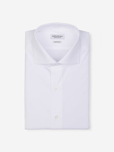 Santa Eulalia Hombre Barcelona Camisa Lisa Slim color Blanco sku 401-002389 01 - Foto 1