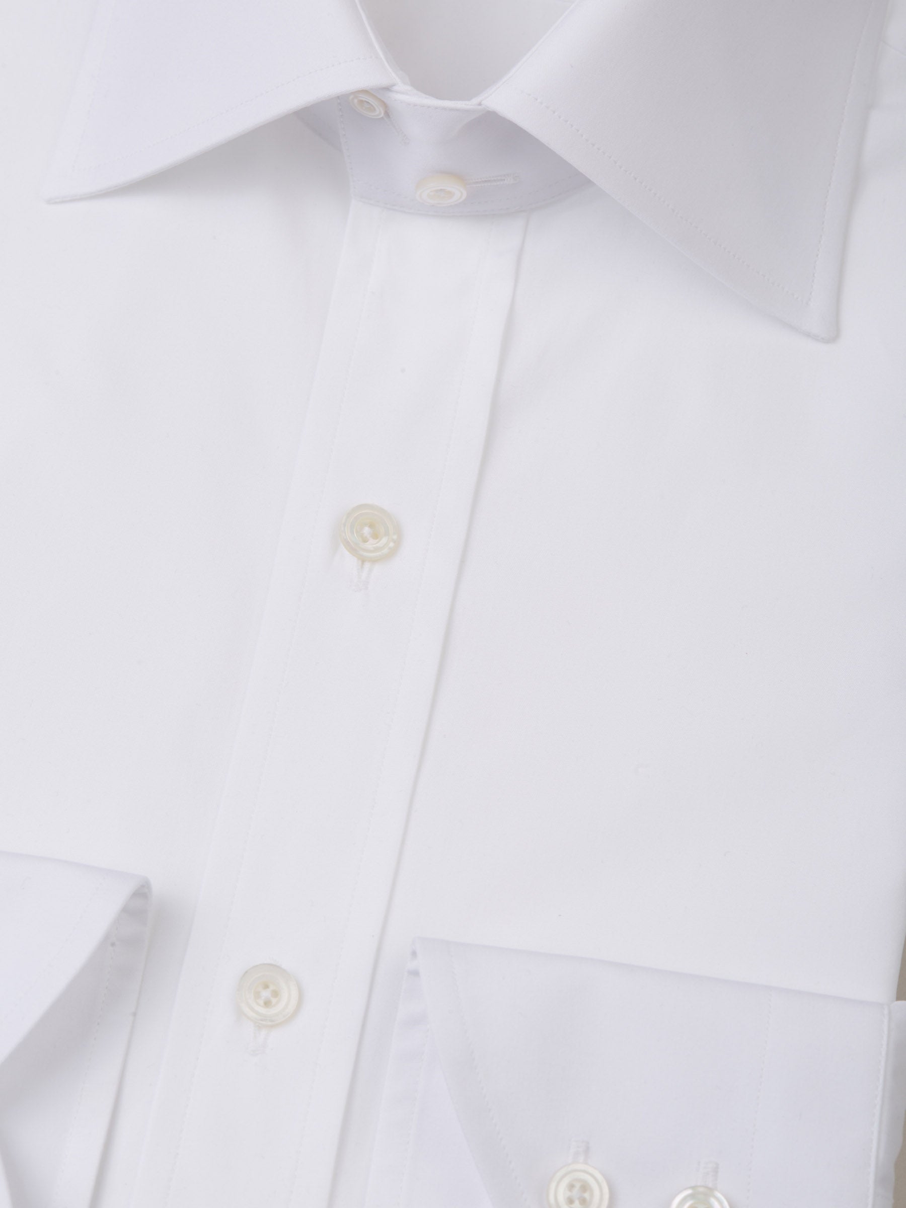 Tom Ford Hombre Barcelona Camisa Lisa Algodón color Blanco sku 401-002617 01 - Foto 2