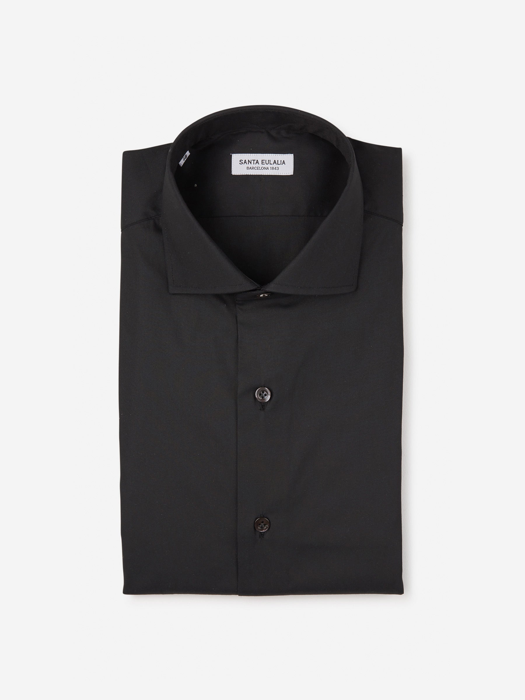 Santa Eulalia Camisa Lisa Algodón color Negro sku 401-002670 03 - Foto 5