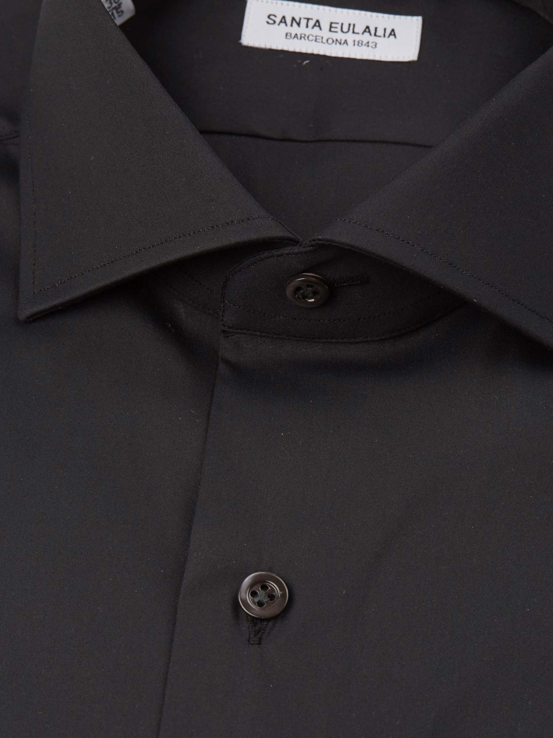 Santa Eulalia Camisa Lisa Algodón color Negro sku 401-002670 03 - Foto 6