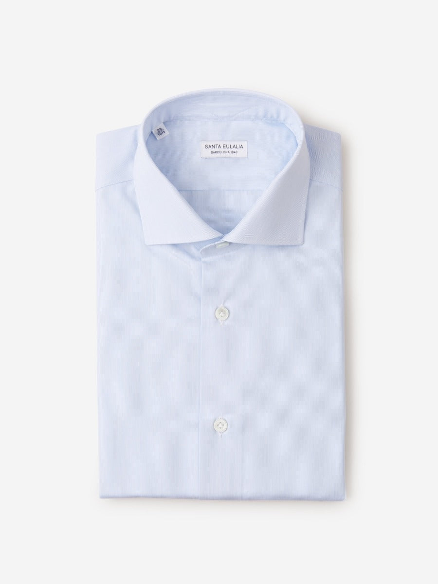Santa Eulalia Hombre Barcelona Camisa Motivo Rayas color Azul Celeste sku 401-002969 01 - Foto 1