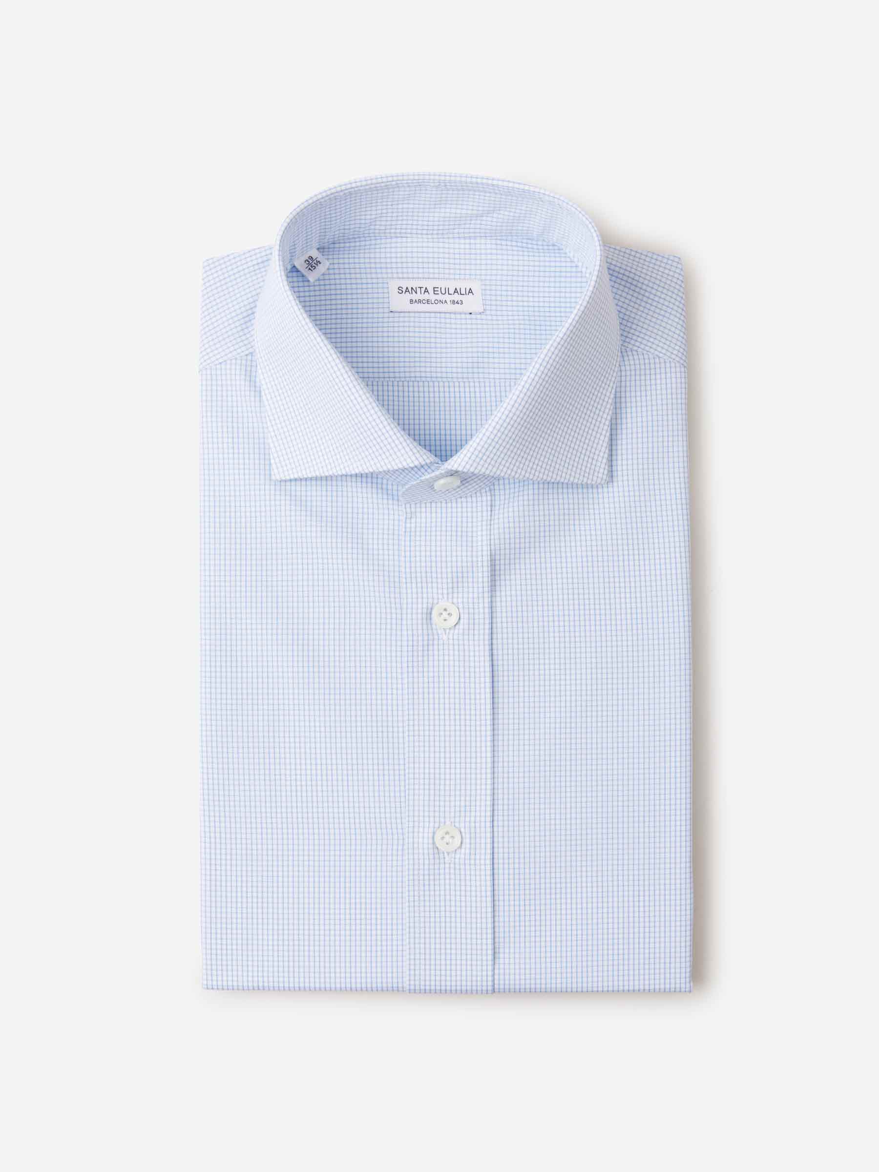Santa Eulalia Hombre Barcelona Camisa Motivo Cuadros color Blanco sku 401-002950 01 - Foto 1