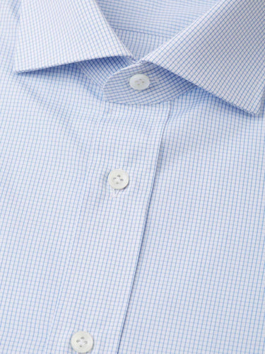 Santa Eulalia Hombre Barcelona Camisa Motivo Mini Cuadros color Azul Celeste sku 401-002970 01 - Foto 2