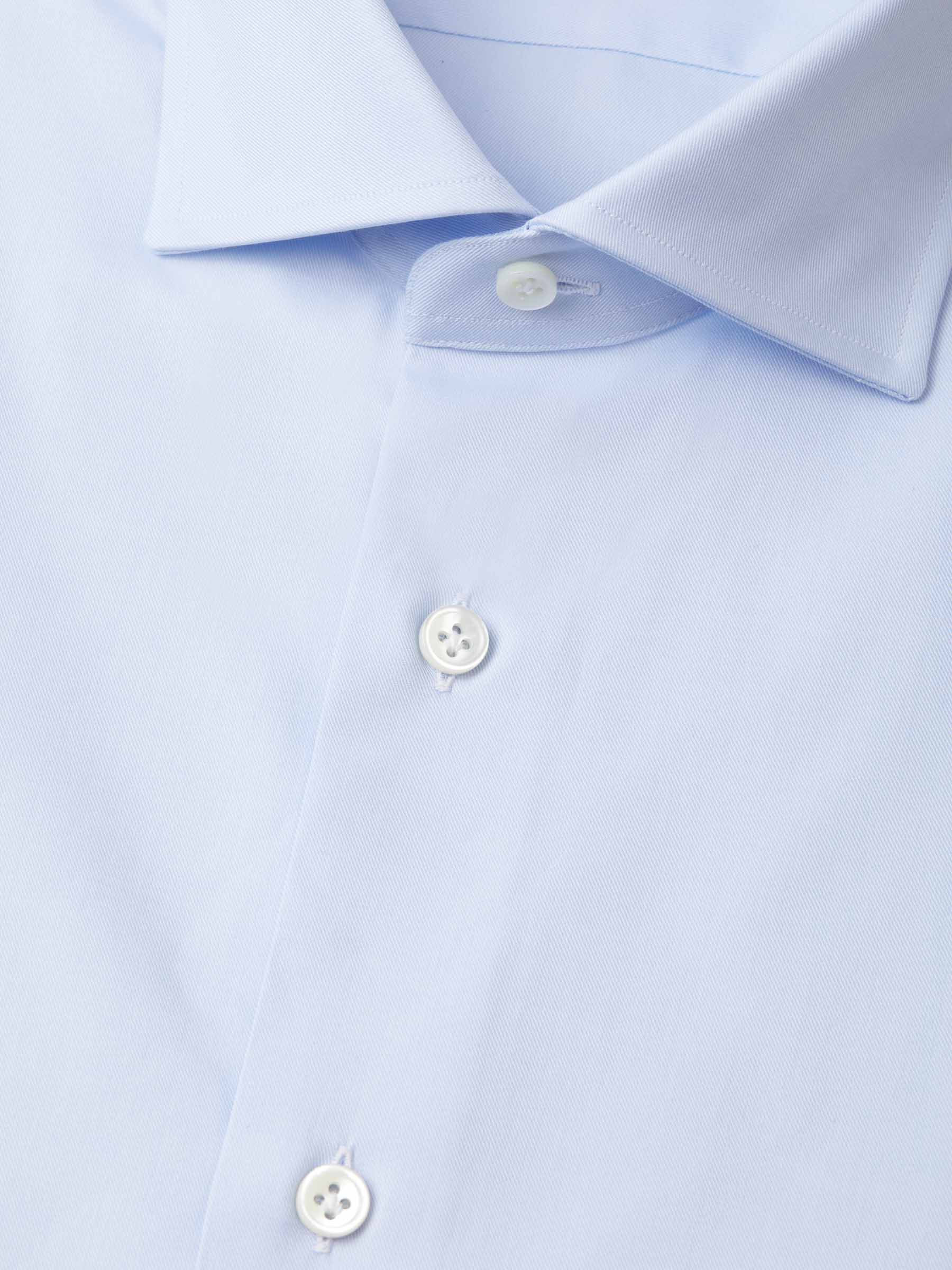 Santa Eulalia Hombre Barcelona Camisa Sarga Algodón color Azul Celeste sku 401-003044 01 - Foto 2