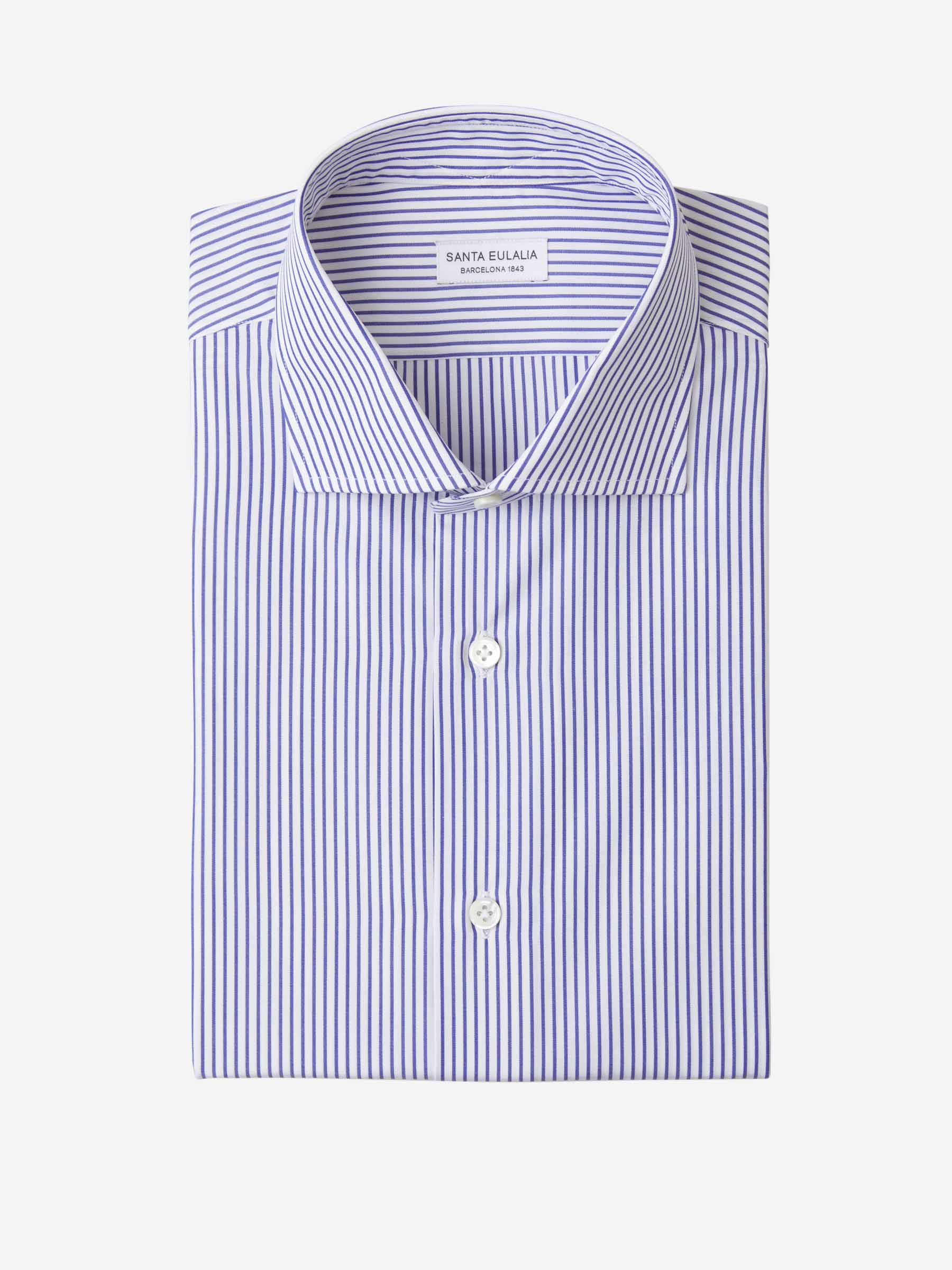 Santa Eulalia Hombre Barcelona Camisa Popelina Algodón color Blanco sku 401-003048 01 - Foto 1