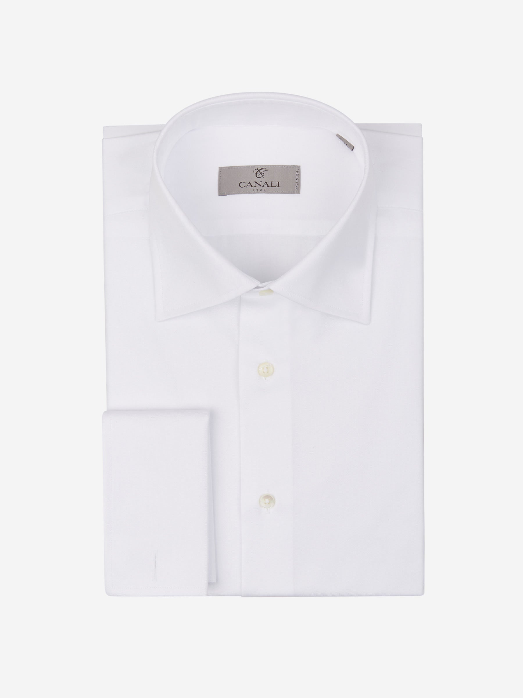 Canali Hombre Barcelona Camisa Vestir Puño Doble color Blanco sku 403-000210 01 - Foto 1