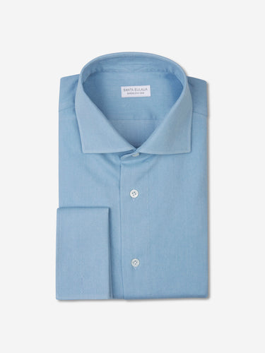 Santa Eulalia Hombre Barcelona Camisa Formal Puño Doble color Azul Celeste sku 403-000441 01 - Foto 1