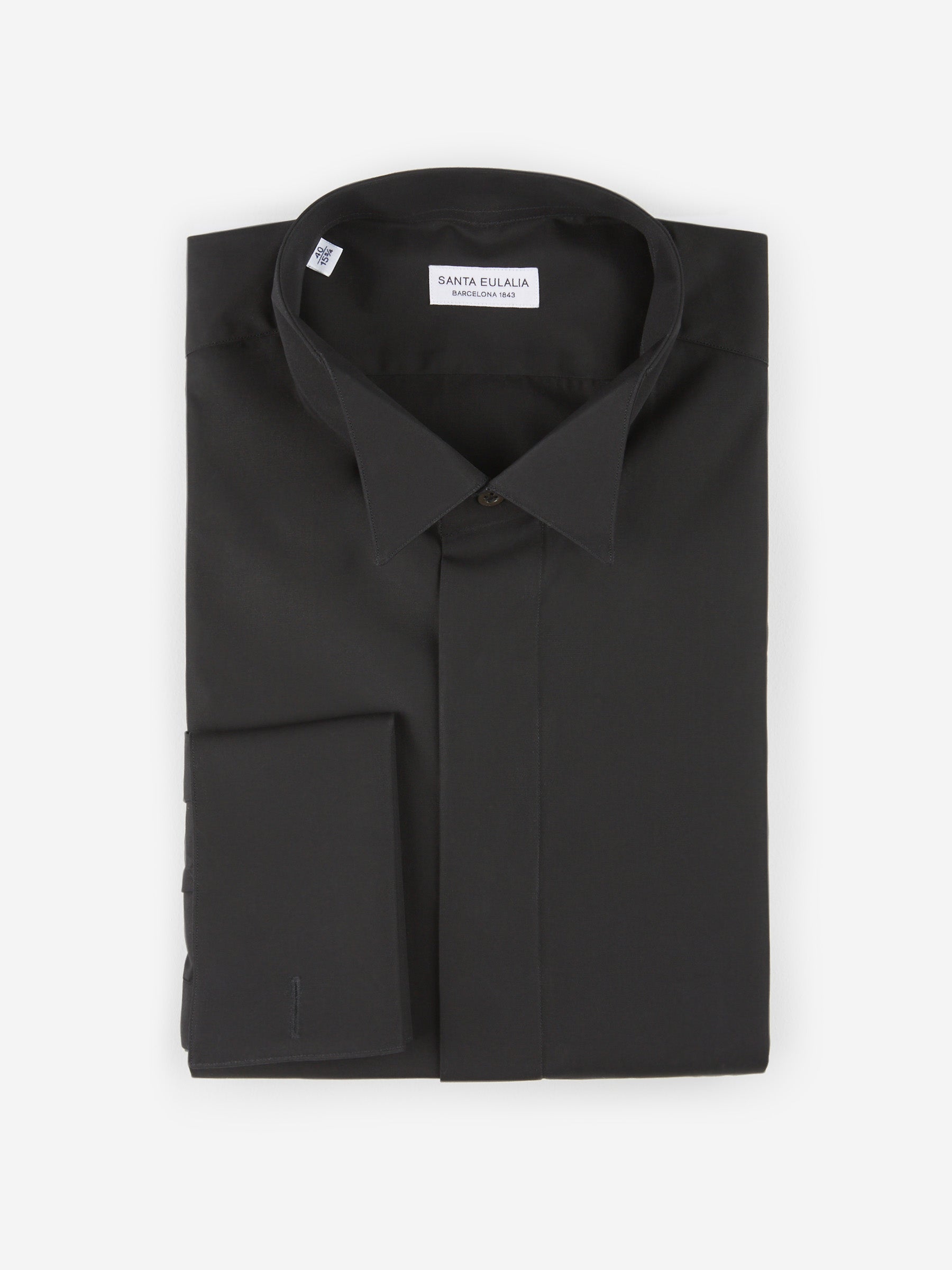 Santa Eulalia Hombre Barcelona Camisa Puño Doble color Negro sku 403-000451 01 - Foto 1