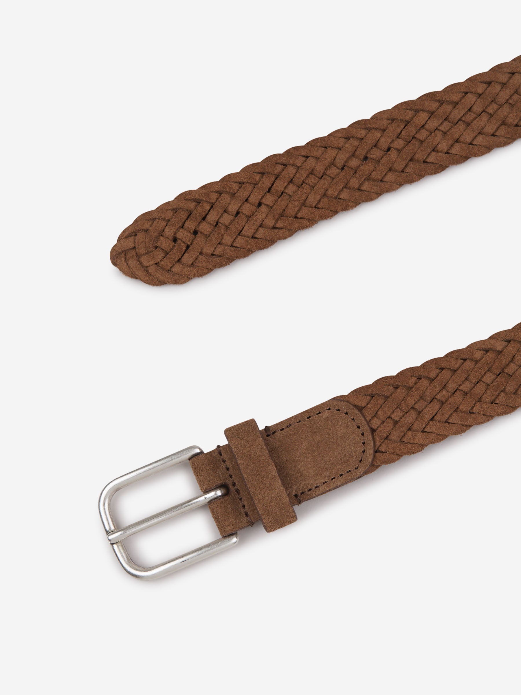 Santa Eulalia Hombre Barcelona Cinturón Trenzado Piel Ante color Marrón sku 621-000245 01 - Foto 2