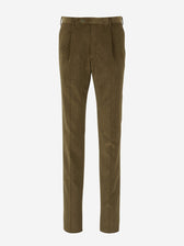 Santa Eulalia Hombre Barcelona Pantalones Pinzas Pana color Verde Militar sku 521-002557 05 - Foto 1