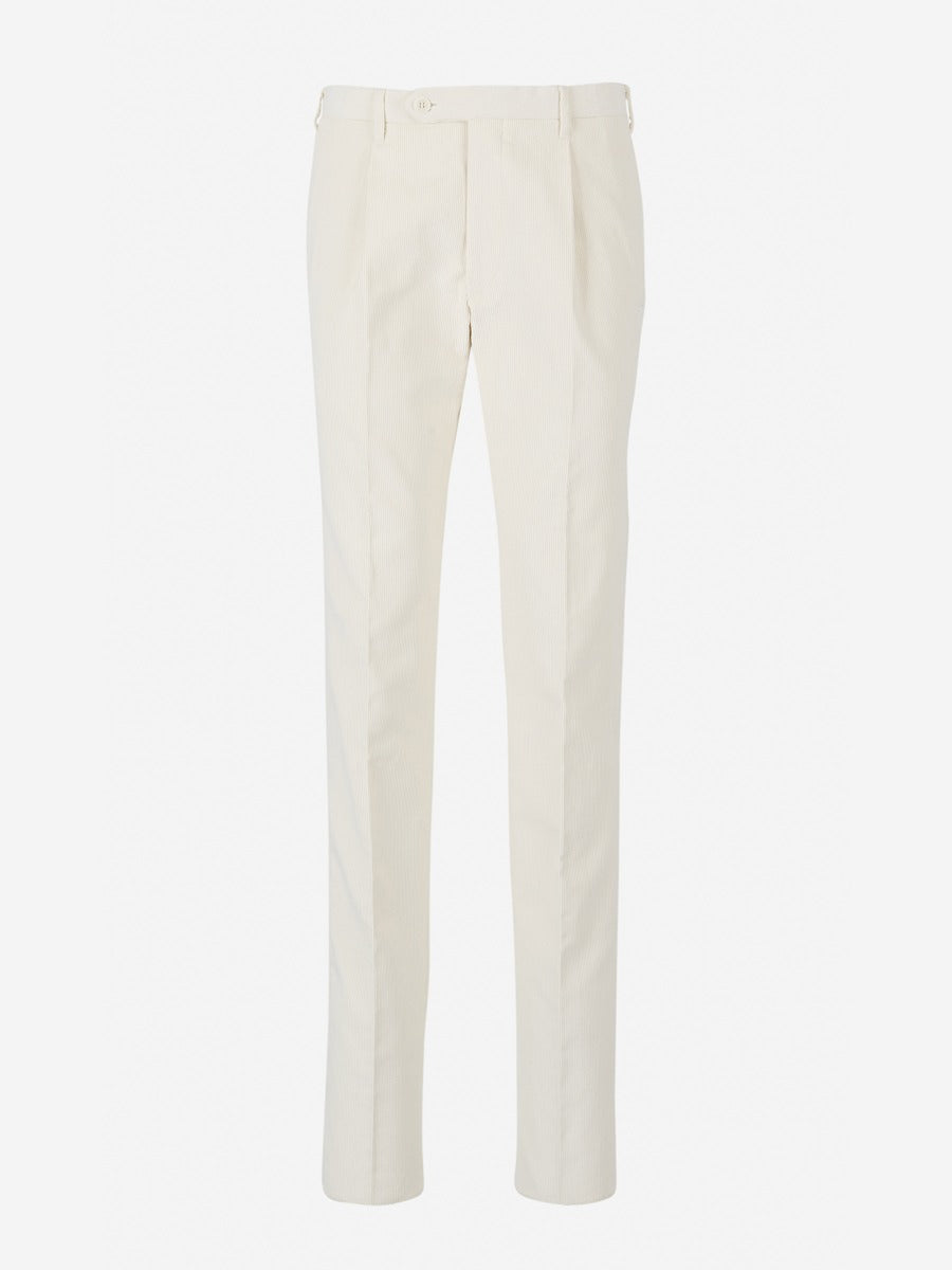 Santa Eulalia Hombre Barcelona Pantalones Pinzas Pana color Crema sku 521-002557 06 - Foto 1