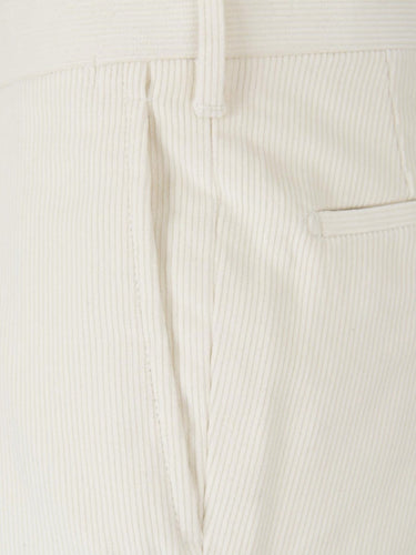 Santa Eulalia Hombre Barcelona Pantalones Pinzas Pana color Crema sku 521-002557 06 - Foto 3