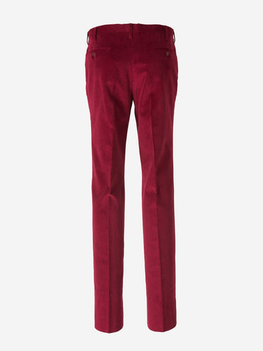 Santa Eulalia Hombre Barcelona Pantalones Pinzas Pana color Burdeos sku 521-002557 08 - Foto 2