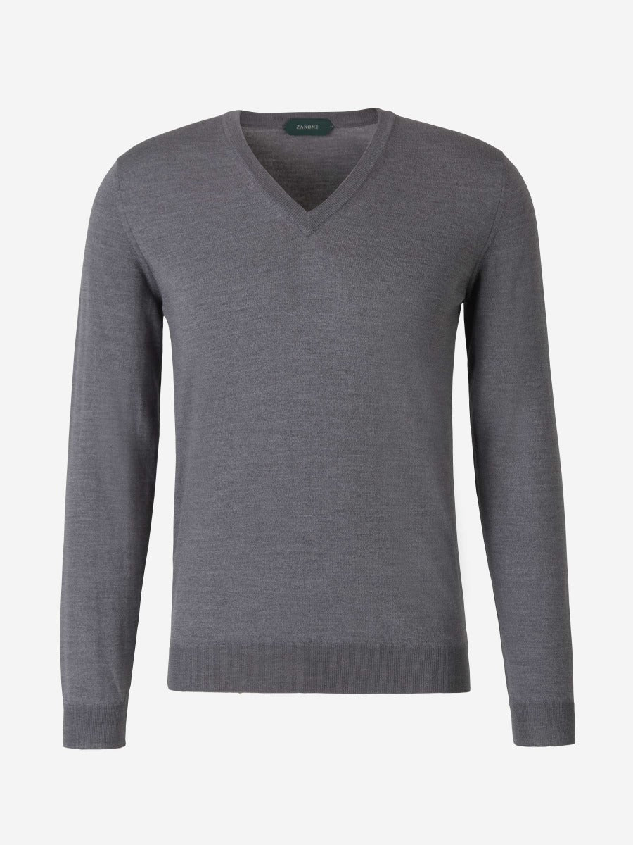 Zanone Hombre Barcelona Jersey Punto Lana color Gris Piedra sku 542-002131 03 - Foto 1