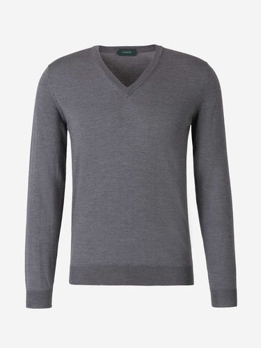 Zanone Hombre Barcelona Jersey Punto Lana color Gris Piedra sku 542-002131 03 - Foto 1