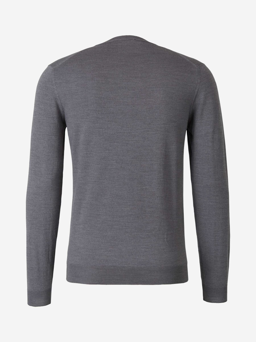 Zanone Hombre Barcelona Jersey Punto Lana color Gris Piedra sku 542-002131 03 - Foto 2