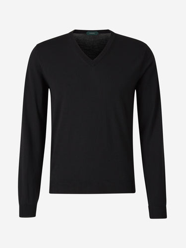 Zanone Hombre Barcelona Jersey Punto Lana color Negro sku 542-002131 04 - Foto 1