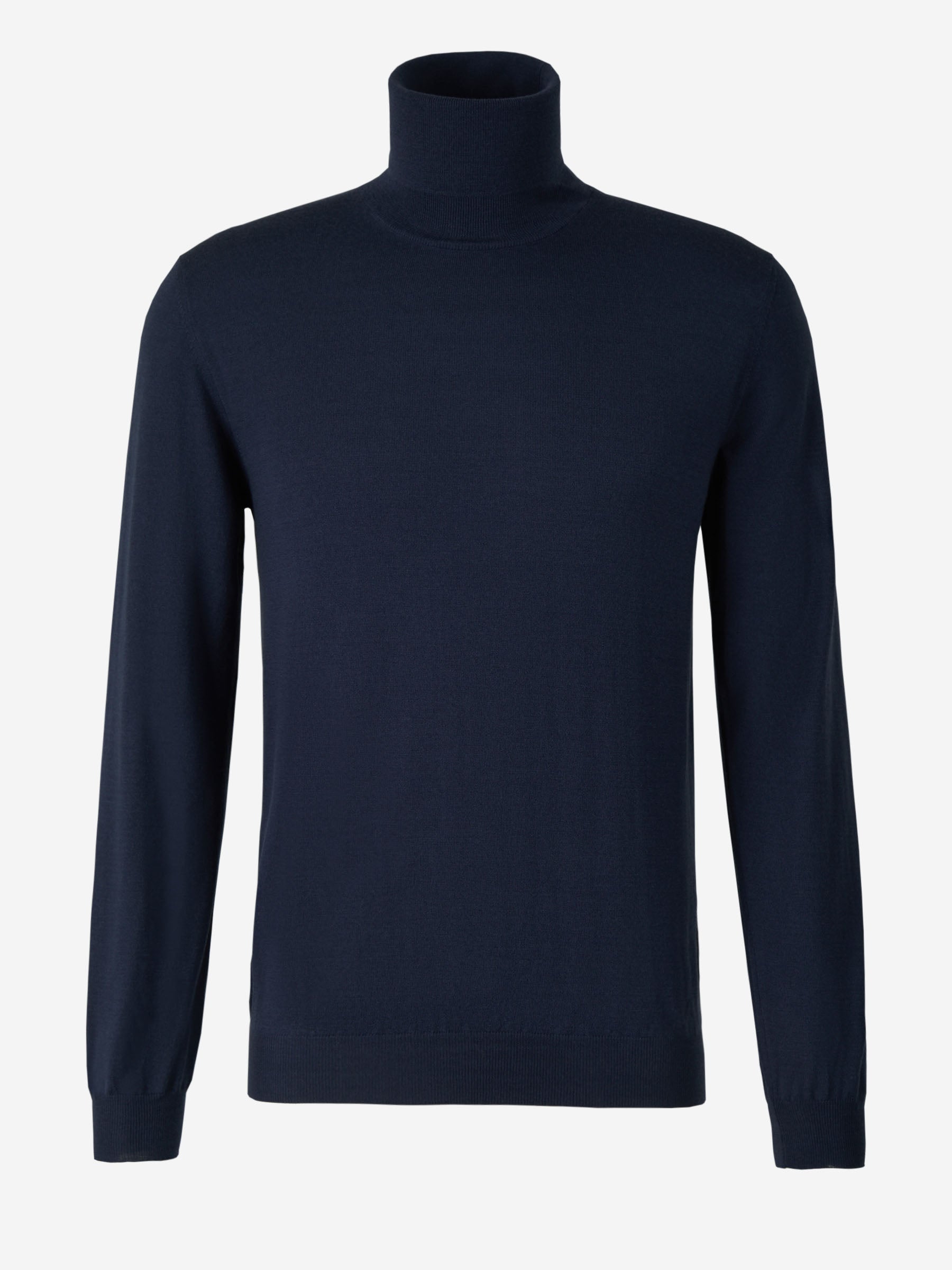 Zanone Hombre Barcelona Jersey Cuello Alto color Azul Cobalto sku 542-002132 04 - Foto 1