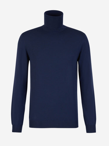 Zanone Hombre Barcelona Jersey Cuello Alto color Azul Marino sku 542-002132 06 - Foto 1