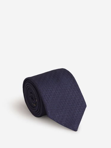 Brioni Hombre Barcelona Corbata Seda Texturizada color Azul Noche sku 601-001283 02 - Foto 1