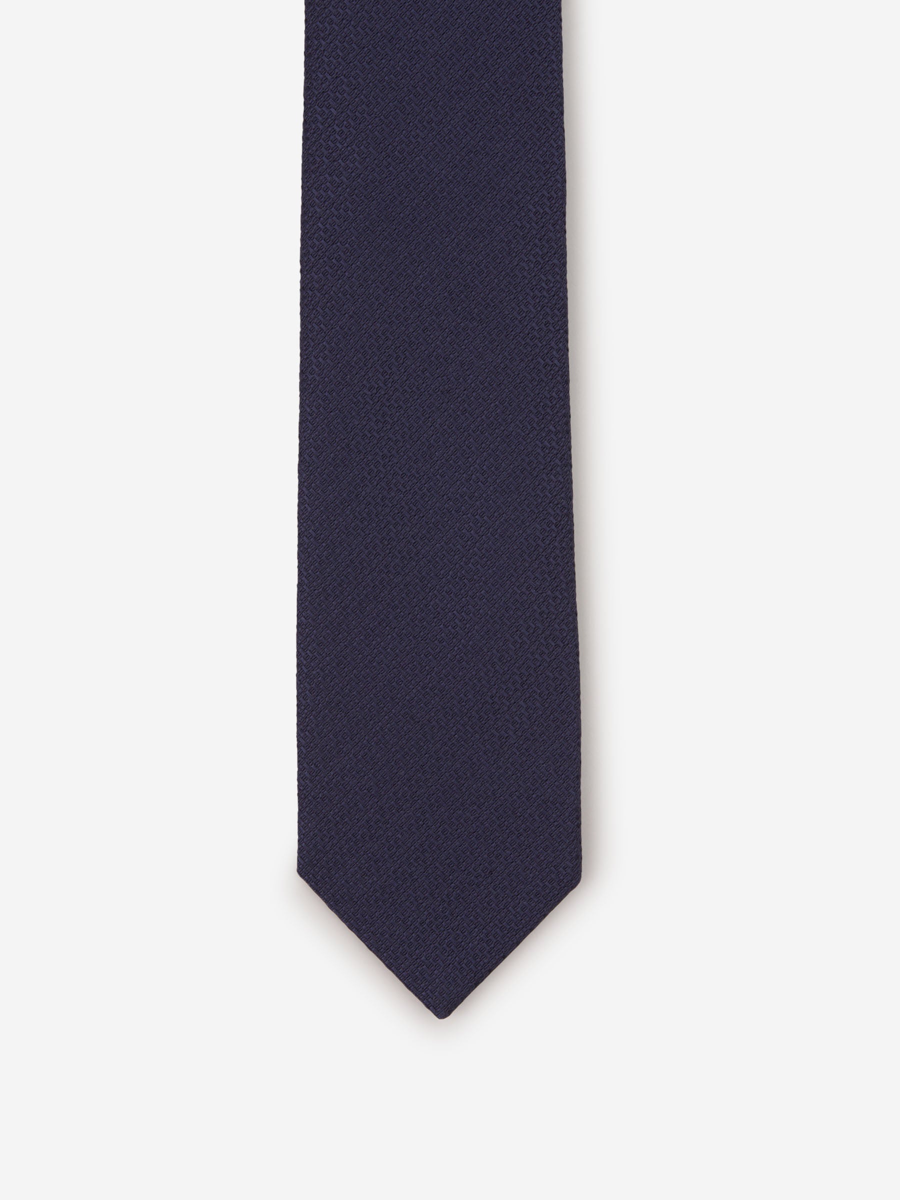 Brioni Corbata Seda Texturizada color Azul Noche sku 601-001283 02 - Foto 2