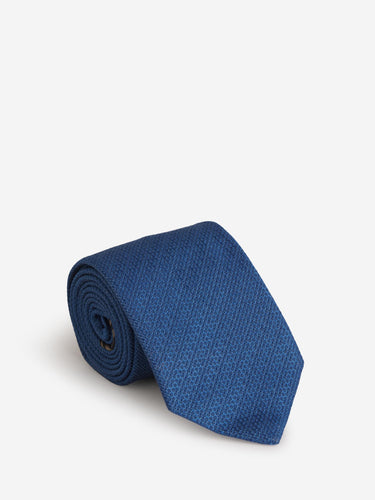 Brioni Hombre Barcelona Corbata Seda Texturizada color Azul Noche sku 601-001283 02 - Foto 4