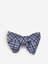 Tom Ford Hombre Barcelona Pajarita Pata De Gallo Seda color Azul Noche sku 602-000214 01 - Foto 1