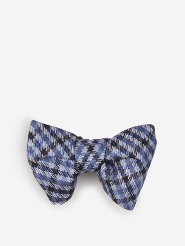 Tom Ford Hombre Barcelona Pajarita Pata De Gallo Seda color Azul Noche sku 602-000214 01 - Foto 1