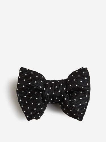 Tom Ford Hombre Barcelona Pajarita Motivo Topos Seda color Negro sku 602-000218 01 - Foto 1
