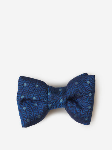 Tom Ford Hombre Barcelona Pajarita Motivo Topos Seda color Azul Cobalto sku 602-000251 01 - Foto 1