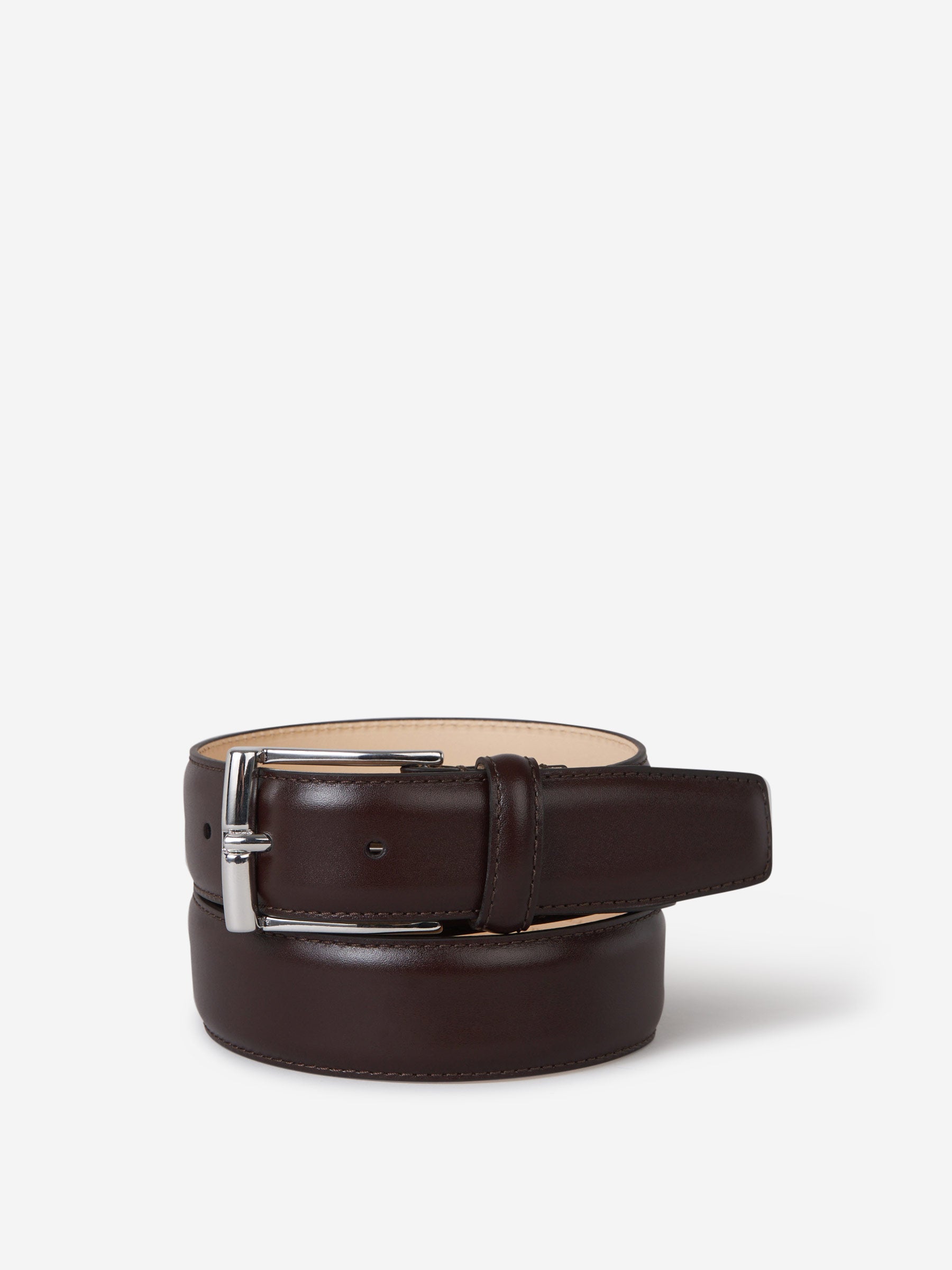 Crockett & Jones Hombre Barcelona Cinturón Piel Fina color Marrón Oscuro sku 621-000068 01 - Foto 1