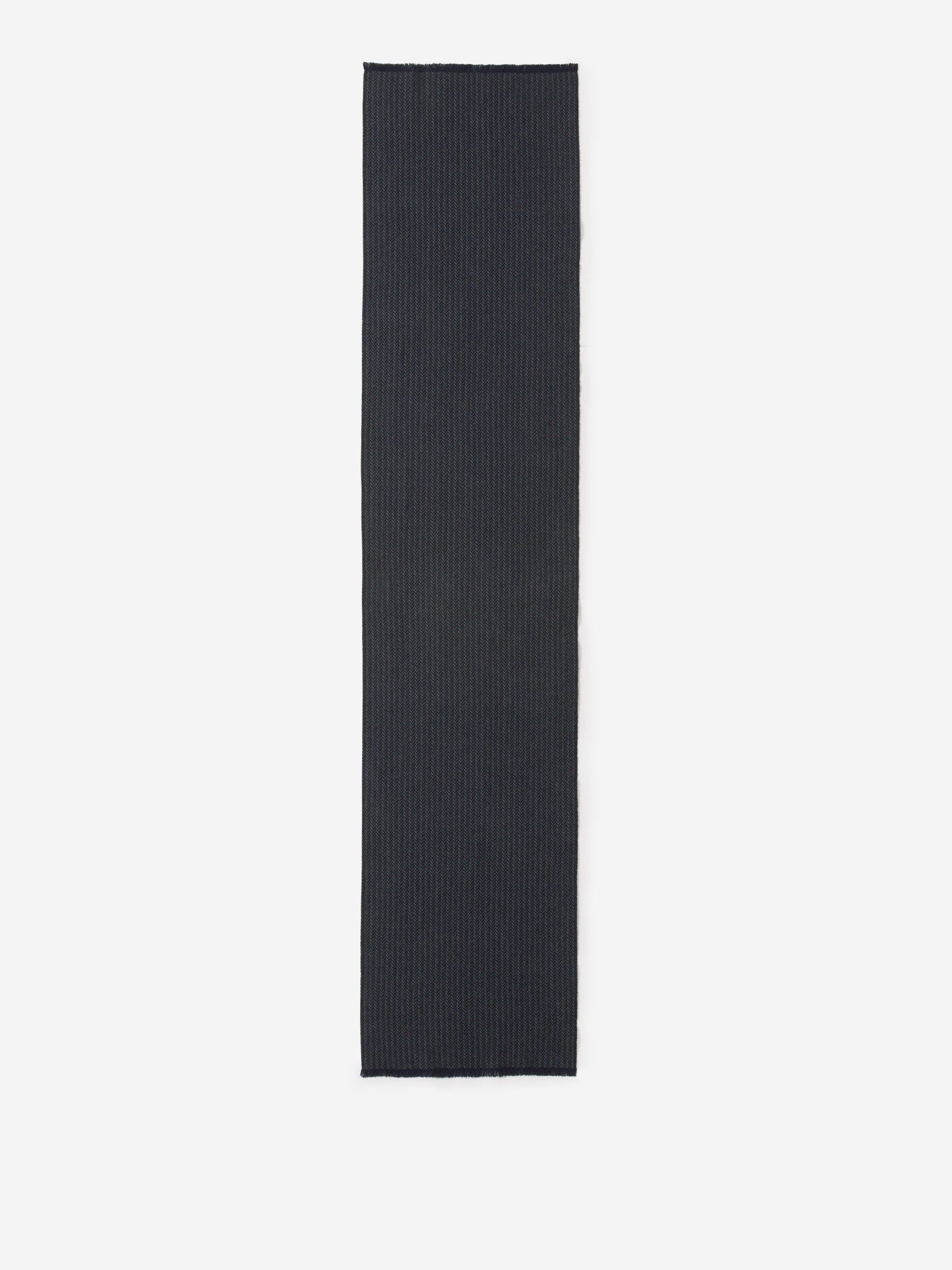 Fedeli Hombre Barcelona Bufanda Punto Cashmere color Azul Noche sku 630-001400 01 - Foto 2