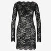 Rabanne Vestido Mini Encaje color Negro sku 731-005870 01 - Foto 1