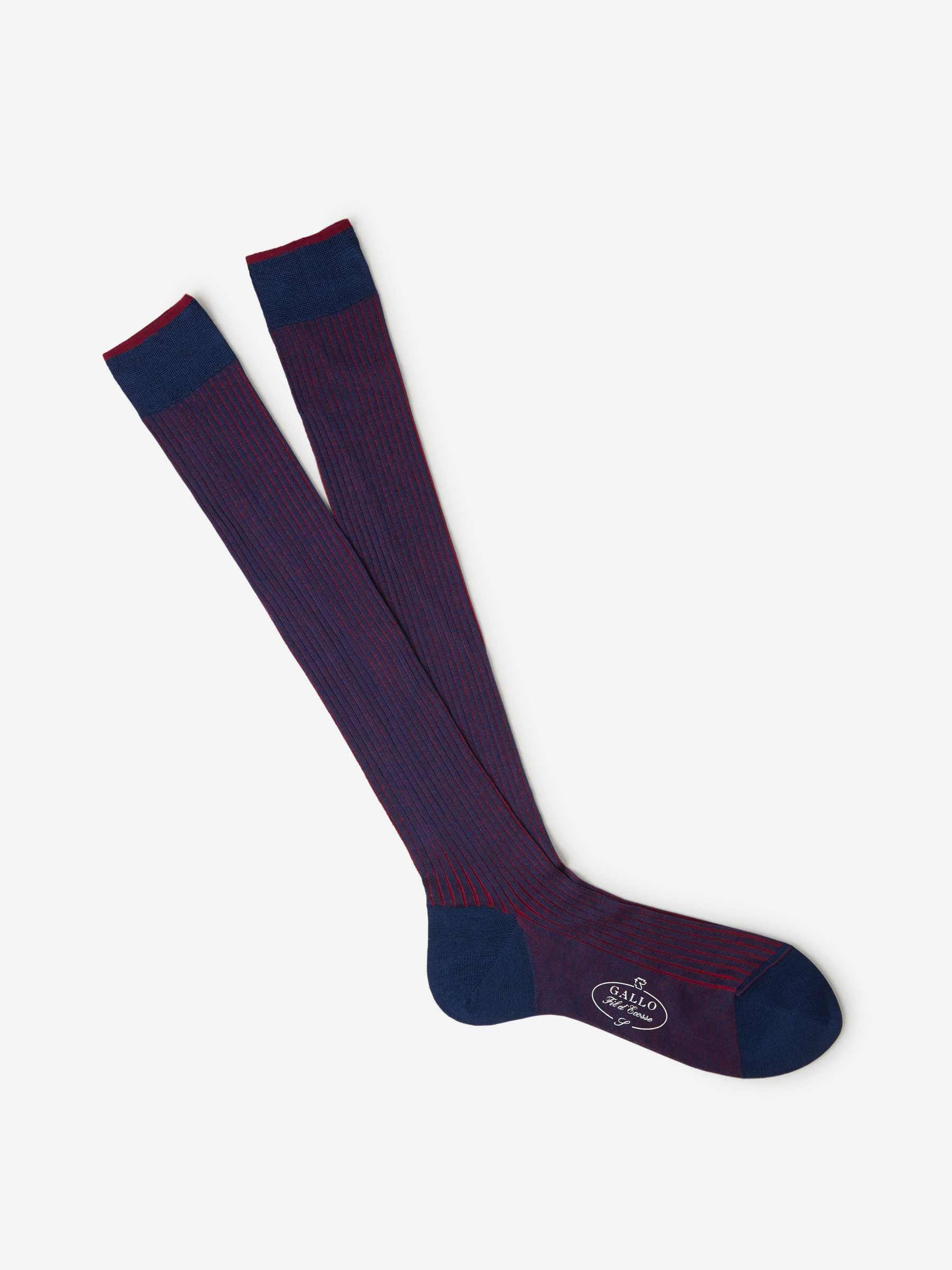 Gallo Hombre Barcelona Calcetines Largos Rayas color Azul Marino sku 641-000156 04 - Foto 1