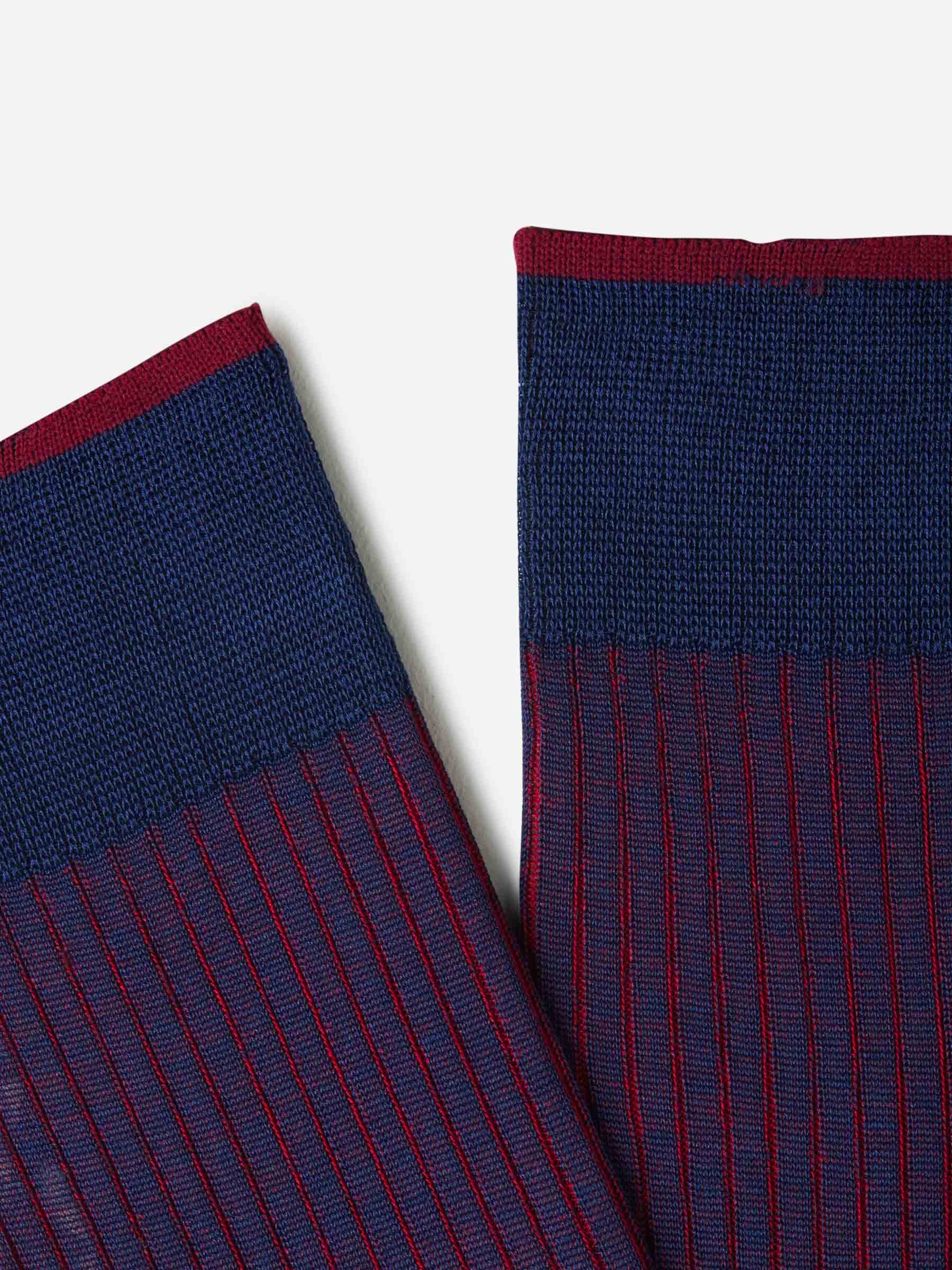 Gallo Hombre Barcelona Calcetines Largos Rayas color Azul Marino sku 641-000156 04 - Foto 2