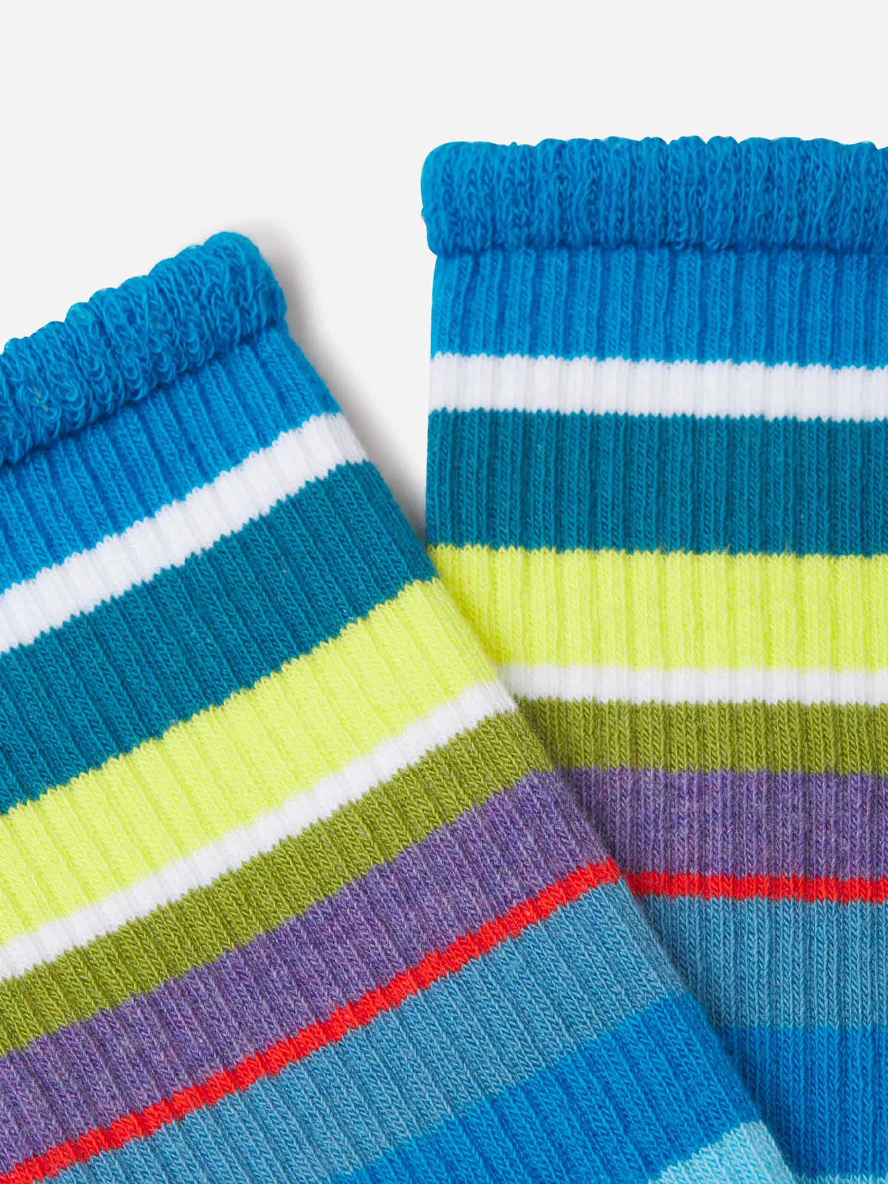 Gallo Hombre Barcelona Calcetines Rayas Algodón color Azul Celeste sku 642-000380 01 - Foto 2