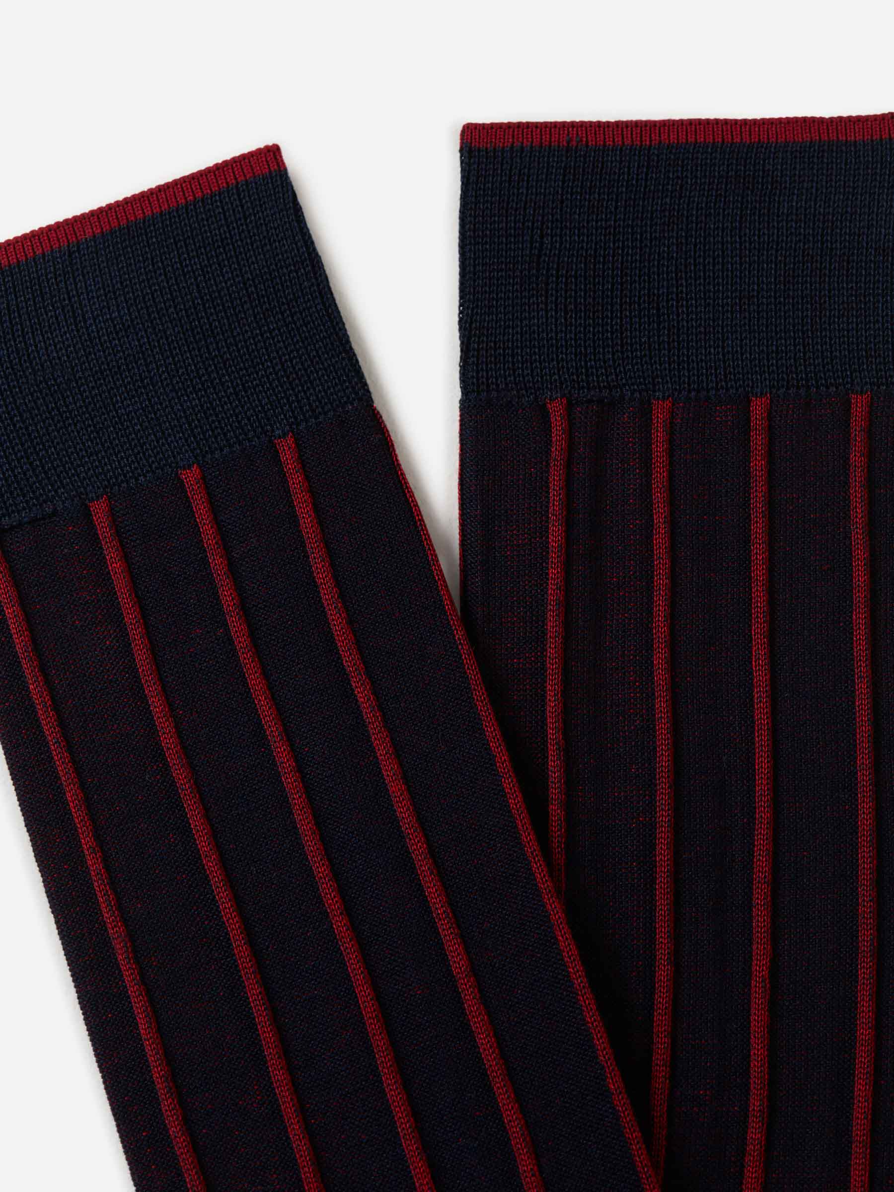 Gallo Hombre Barcelona Calcetines Motivo Rayas color Rojo sku 642-000430 01 - Foto 2