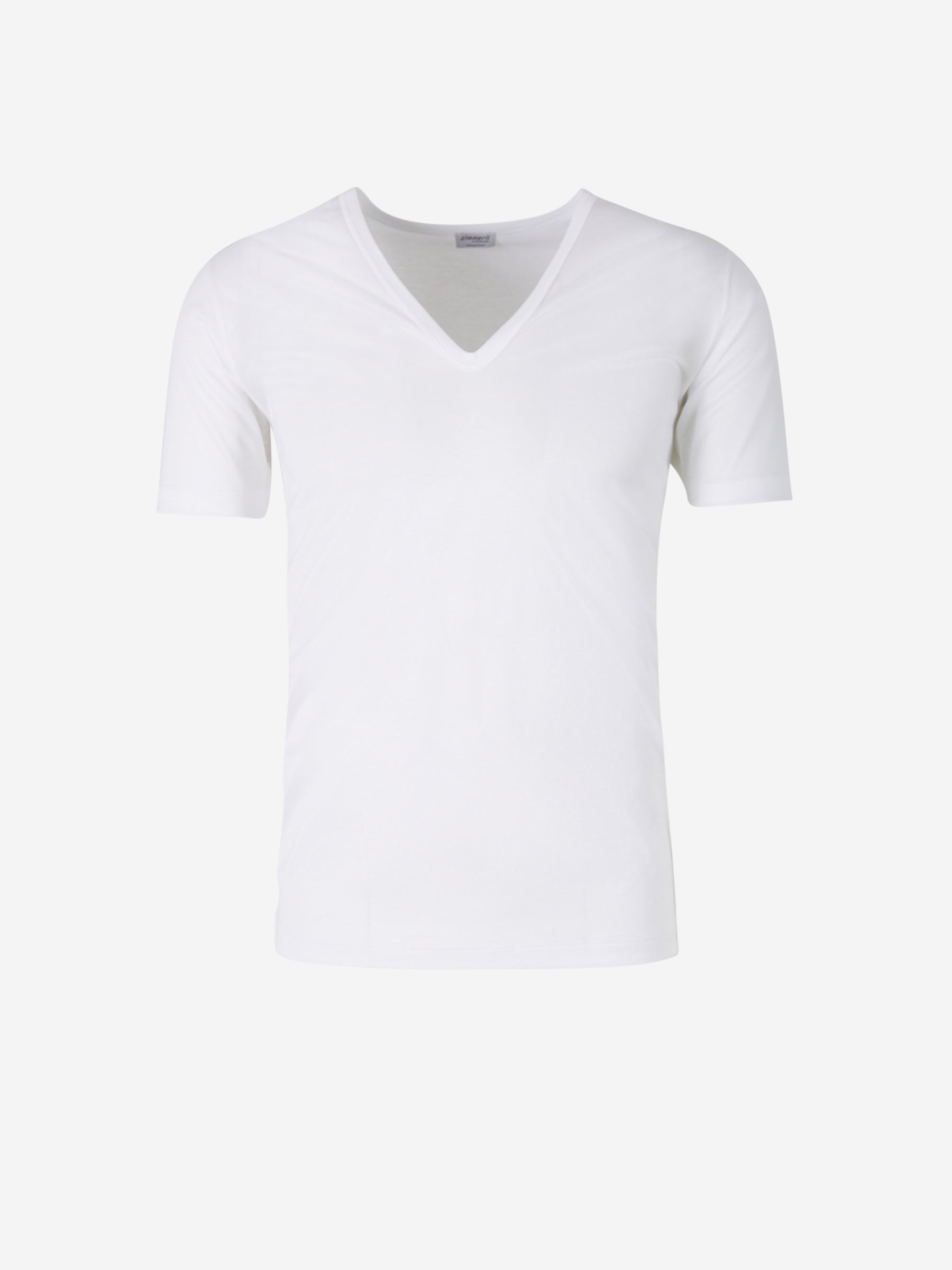 Zimmerli Hombre Barcelona Camiseta Pico Algodón color Blanco sku 653-000062 01 - Foto 1