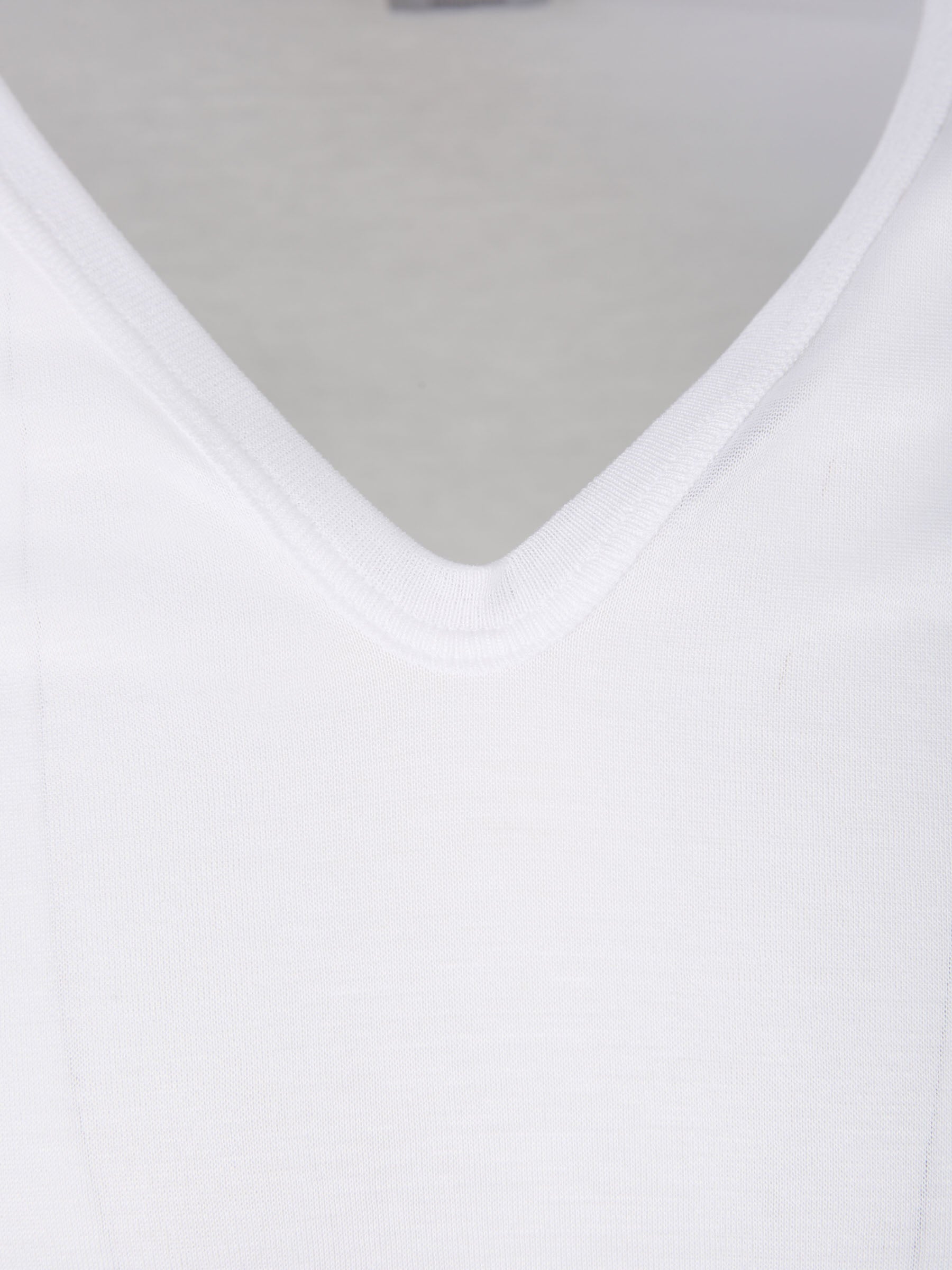 Zimmerli Hombre Barcelona Camiseta Pico Algodón color Blanco sku 653-000062 01 - Foto 2