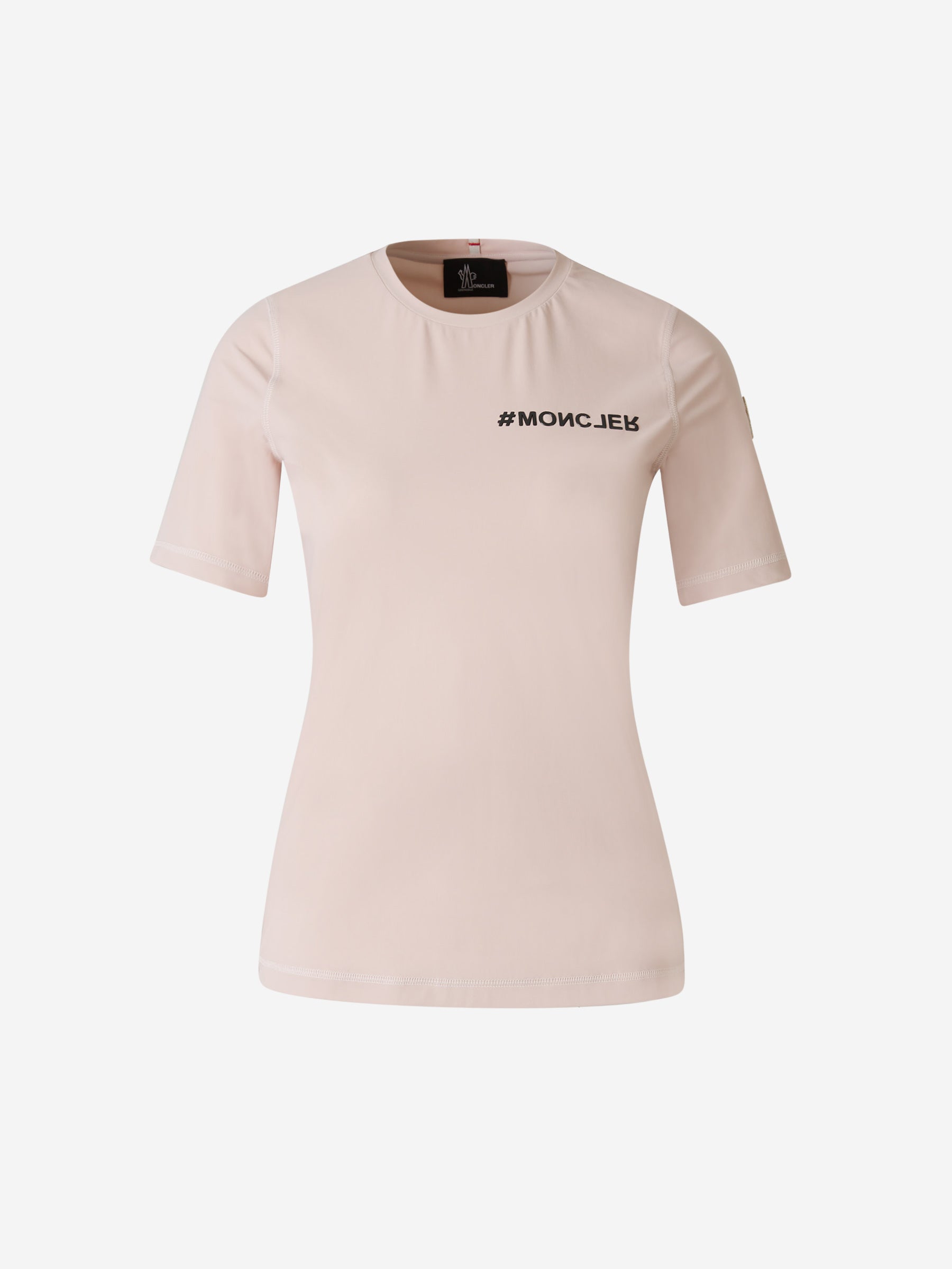 Moncler Grenoble Mujer Barcelona Camiseta Técnica Logo color Rosa Palo sku 782-001527 01 - Foto 1