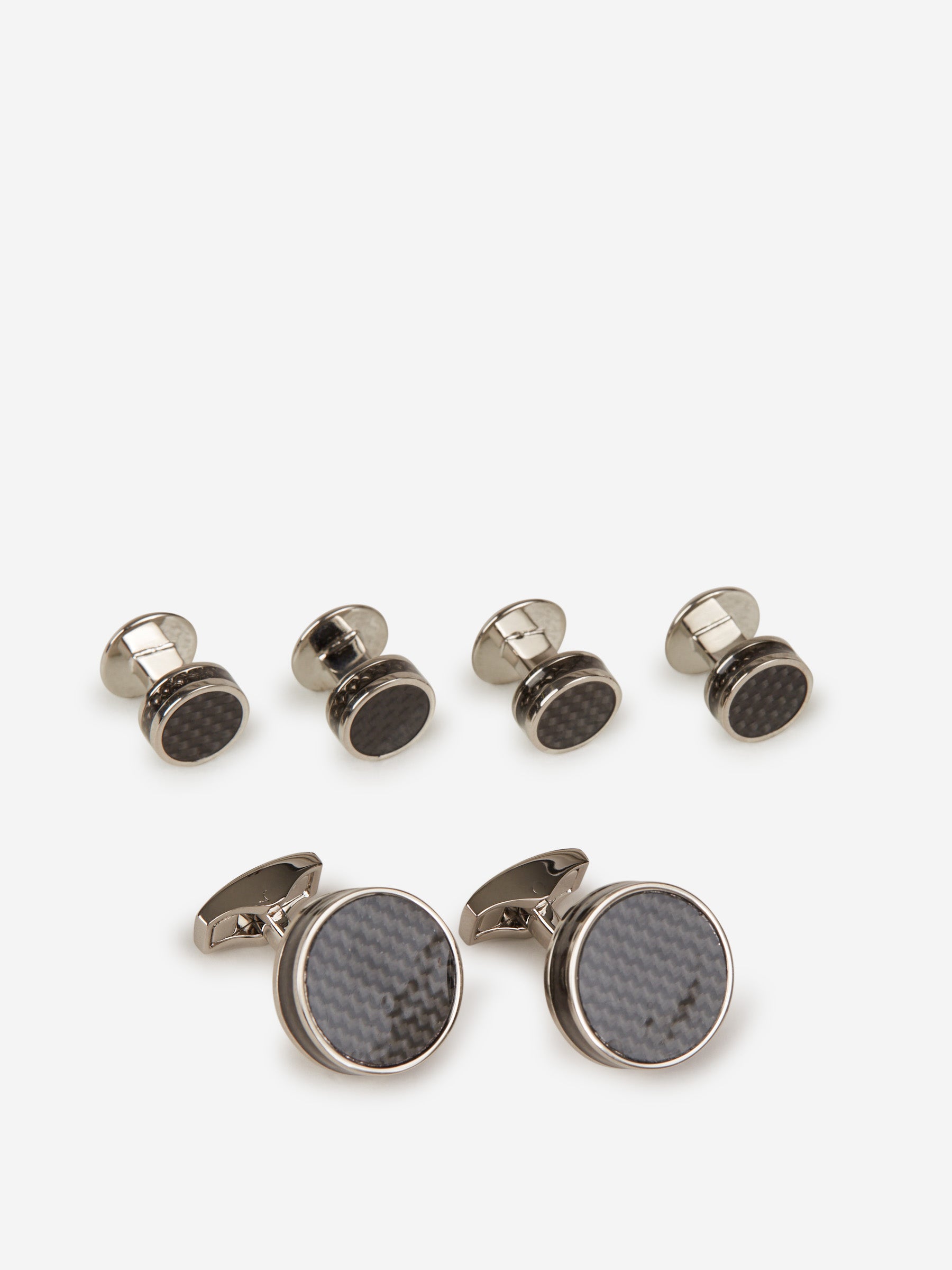 Tateossian Hombre Barcelona Gemelos Set Disc color Blanco sku 696-000964 01 - Foto 1