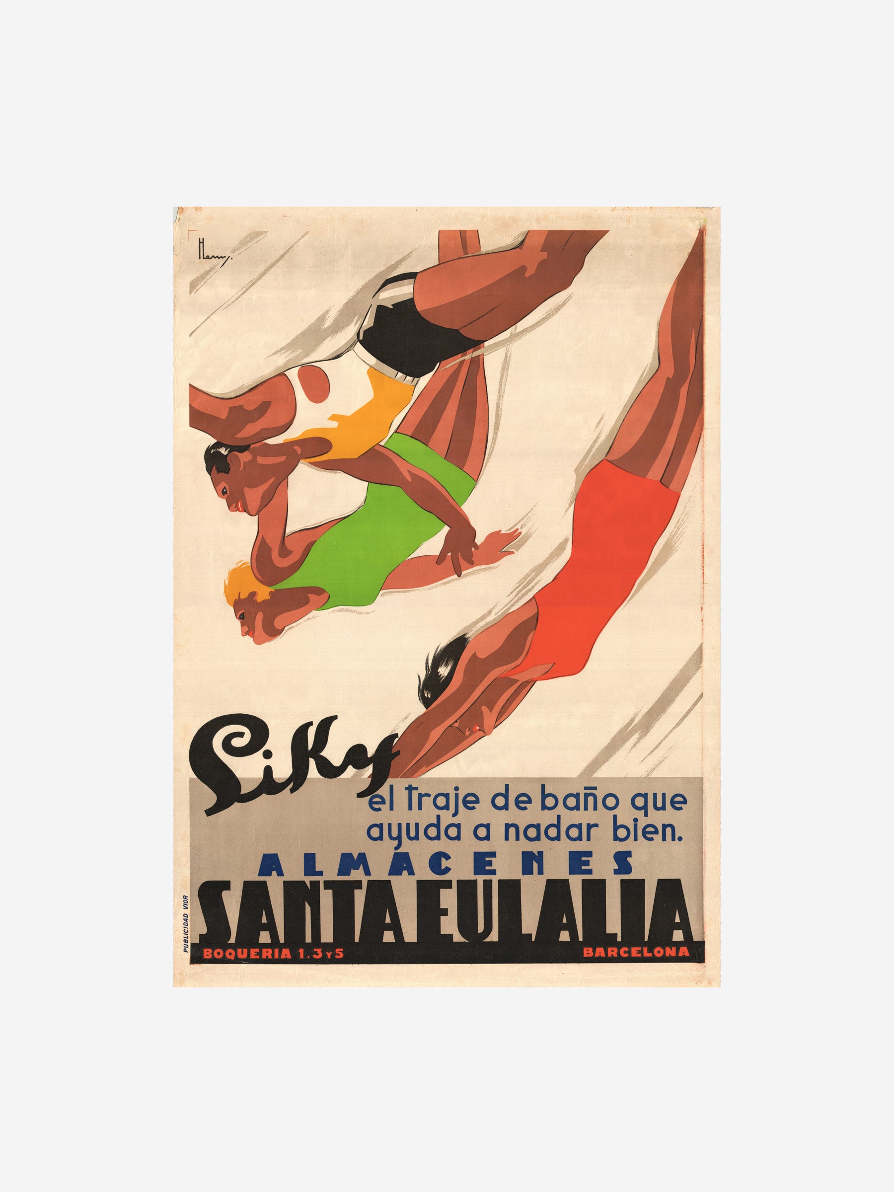 Santa Eulalia Hombre Barcelona Swimsuit poster color Default Title sku 699-001715 01 - Foto 1