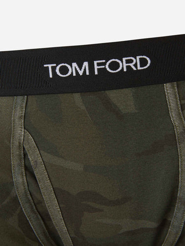 Tom Ford Hombre Barcelona Boxer Algodón Logo color Camuflaje Verde sku 652-000102 01 - Foto 3
