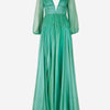 Maria Lucia Hohan Vestido Metalizado Maxi color Turquesa sku 731-005747 01 - Foto 1